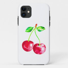 Kersen, rode kersen Case-Mate iPhone case