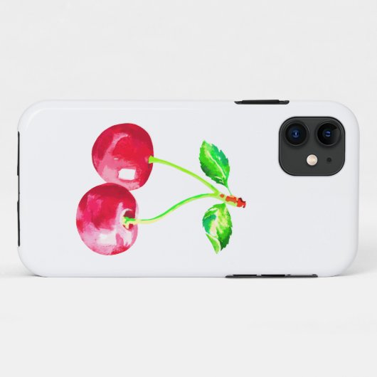 Kersen, rode kersen Case-Mate iPhone case (Achterkant (horizontaal))