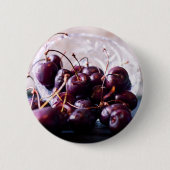Kersen Ronde Button 5,7 Cm (Voorkant)