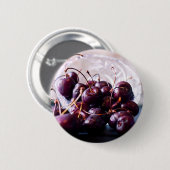 Kersen Ronde Button 5,7 Cm (Voorkant /achterkant)