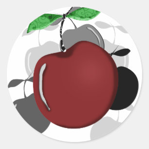 Kersen Ronde Sticker