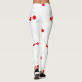 Kersen rood patroon leggings (Achterkant)