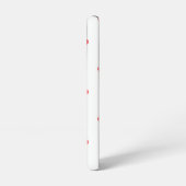 Kersen rood patroon samsung galaxy hoesje (Linkerkant)