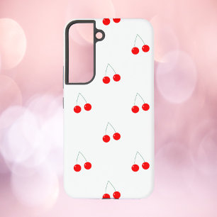 Kersen rood patroon samsung galaxy hoesje
