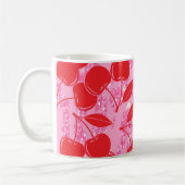 Kersen Roze Rood Glitters Koffiemok (Links)