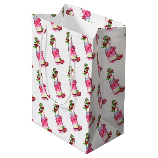 Kersen Sap Koel Drink Feest Vruchten Cadeautas (Achterkant Gekanteld)