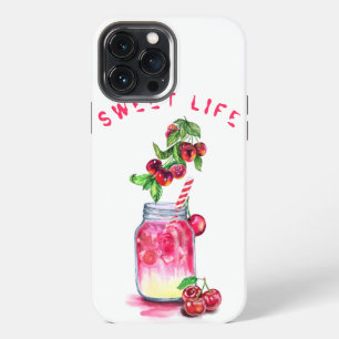 Kersen Sap Koel Drink Fruit iPhone Hoesje iPhone 13 Pro Max Hoesje
