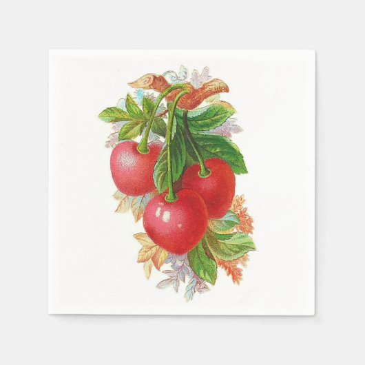  kersen servet (Voorkant)