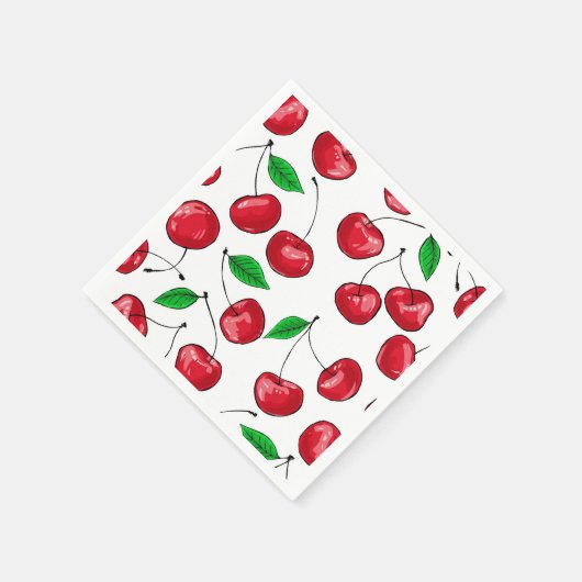 Kersen Servet (Hoek)