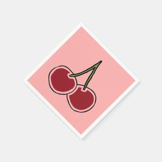 Kersen Servetten (Hoek)