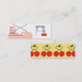 Kersen - Skinny Mini Visitekaartje (Voorkant / Achterkant)