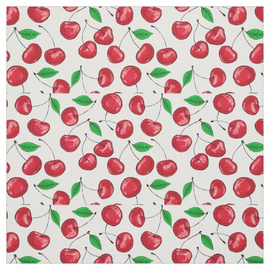 Kersen Stof (Swatch)