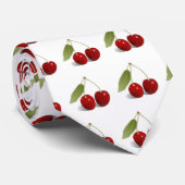 Kersen Stropdas (Opgerold)