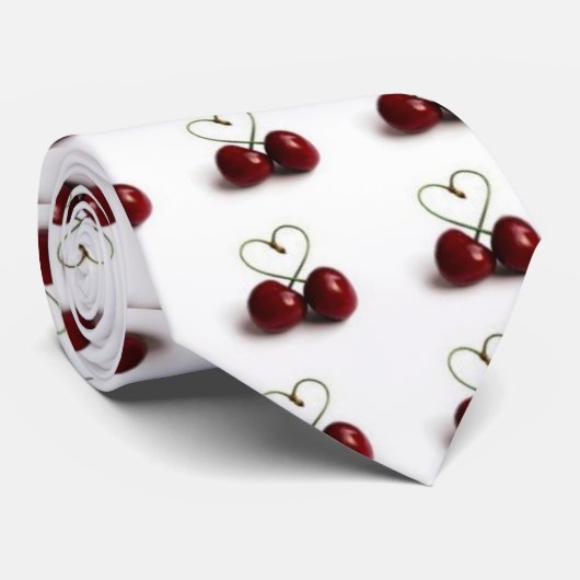 kersen stropdas (Opgerold)
