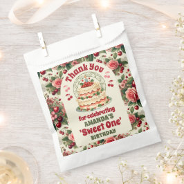  kersen 'Sweet One' 1e verjaardag Bedankt Bedankzakje