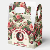  kersen 'Sweet One' 1e verjaardag foto Bedankdoosjes (Geopend)