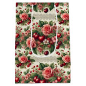  kersen 'Sweet One' 1e verjaardag foto Medium Cadeauzakje (Achterkant)