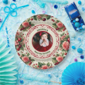 kersen 'Sweet One' 1e verjaardag foto Papieren Bordje (Feest)