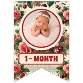  kersen 'Sweet One' 1e verjaardag foto Vlaggetjes (Tweede vlag)