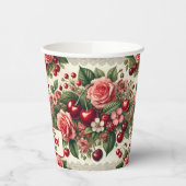  kersen 'Sweet One' 1e verjaardagsfeest Papieren Bekers (Links)