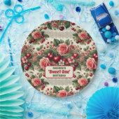  kersen 'Sweet One' 1e verjaardagsfeest Papieren Bordje (Feest)