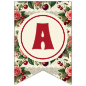  kersen 'Sweet One' 1e verjaardagsfeest Vlaggetjes (Derde vlag)