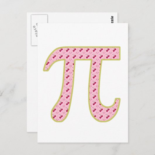 kersen (taart) briefkaart (Voorkant / Achterkant)