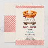 Kersen taart uitnodiging (Voorkant / Achterkant)