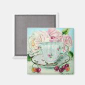 Kersen & Theemagneet Magneet (Voorkant / Achterkant)