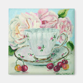 Kersen & Theemagneet Magneet (Voorkant)