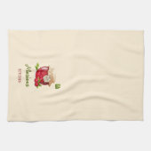 Kersen thema aangepaste keukenhanddoek (Horizontaal)