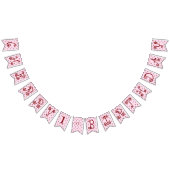 Kersen Thema Eerste Verjaardag Bunting Banner (Alle)