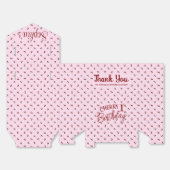 Kersen Thema Eerste Verjaardag Favoriet Box Bedankdoosjes (Ongevouwen)