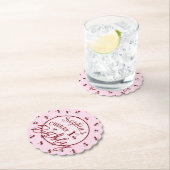 Kersen Thema Eerste Verjaardag Papier Onderzetter (Insitu)