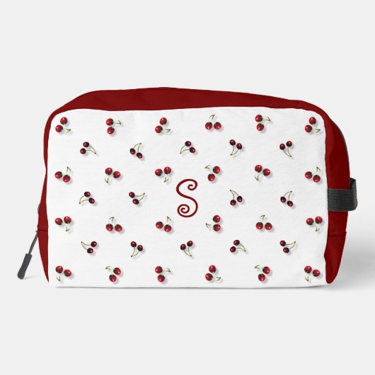 Kersen toilettas toilettasje (Achterkant)