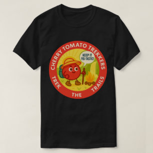 Kersen Tomaat Trekkers Trekken Over De Paden T-shirt