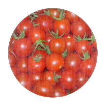 Kersen Tomaten Oogst Glas Snijplank