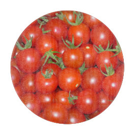 Kersen Tomaten Oogst Glas Snijplank