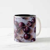Kersen Tweekleurige Koffiemok (Voorkant rechts)