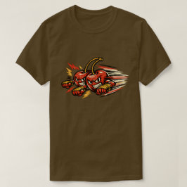 Kersen Twin Striker — Vintage Retro Duo Vechters  T-shirt