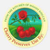 kersen uit de keuken van het conserven label (Voorkant)