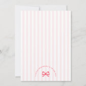 Kersen Valentijnsdag Baby Shower Uitnodiging (Achterkant)