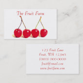 Kersen Visitekaartje (Voorkant / Achterkant)