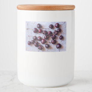 Kersen Voedselcontainer Etiket