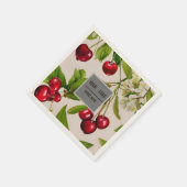  kersen - voeg logo toe servet (Hoek)