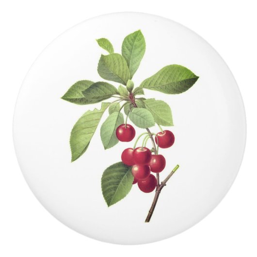 Kersen voor jou keramische knop (Voorkant)