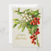  kersen voor kerst voor kersen voor kersen feestdagenkaart (Voorkant / Achterkant)