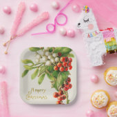  kersen voor kerst voor kerst papieren bordje (Feest)