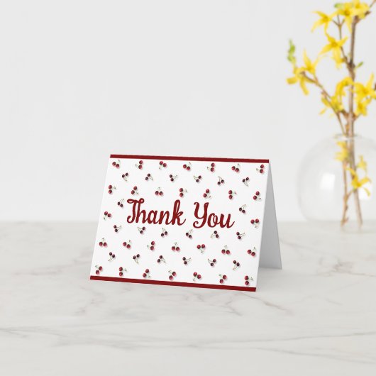 kersen-Wenskaart Kaart (Gele Bloem)