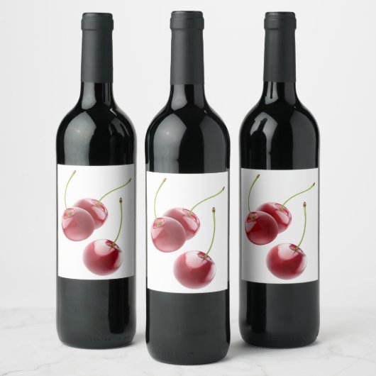 Kersen Wijn Etiket (Flessen)